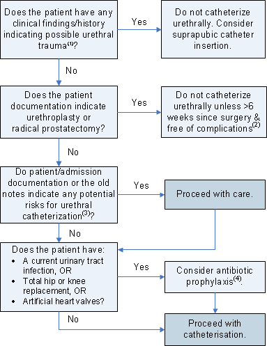 Male Catheterisation Algorithm